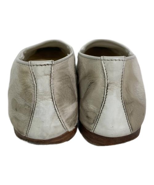Manolo Blahnik（マノロ ブラニク）Manolo Blahnik (マノロ ブラニク) ハラコローファー アイボリー サイズ:6の古着・服飾アイテム