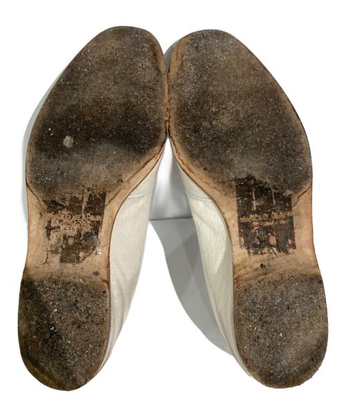 Manolo Blahnik（マノロ ブラニク）Manolo Blahnik (マノロ ブラニク) ハラコローファー アイボリー サイズ:6の古着・服飾アイテム