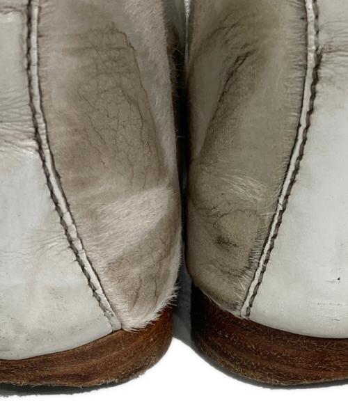 Manolo Blahnik（マノロ ブラニク）Manolo Blahnik (マノロ ブラニク) ハラコローファー アイボリー サイズ:6の古着・服飾アイテム