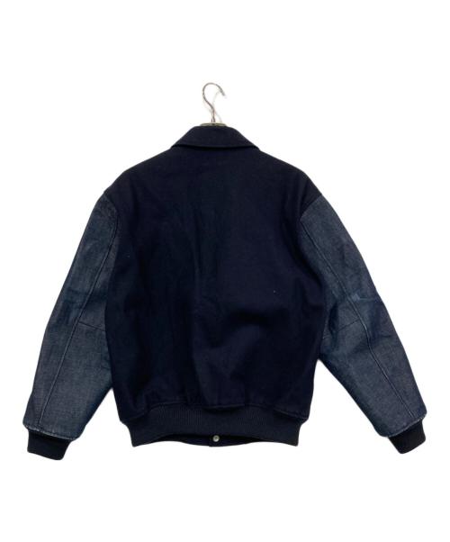 skookum（スクーカム）skookum (スクーカム) MONKEY TIME (モンキータイム) 袖切替スタジャン ネイビー サイズ:Mの古着・服飾アイテム