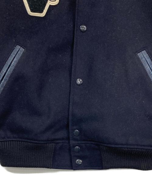 skookum（スクーカム）skookum (スクーカム) MONKEY TIME (モンキータイム) 袖切替スタジャン ネイビー サイズ:Mの古着・服飾アイテム