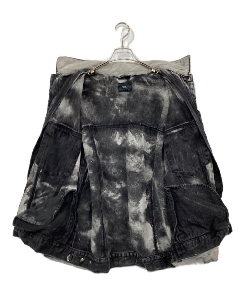 HARE（ハレ）HARE (ハレ) ブリーチ加工BIG デニムジャケット グレー サイズ:Sの古着・服飾アイテム