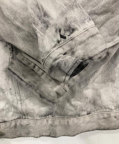 HARE（ハレ）HARE (ハレ) ブリーチ加工BIG デニムジャケット グレー サイズ:Sの古着・服飾アイテム