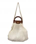 LONGCHAMP×FILTロンシャン×フィルト）の古着「メッシュバッグ」｜アイボリー