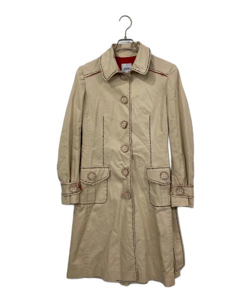 MOSCHINO（モスキーノ）MOSCHINO (モスキーノ) ベルテッドコート ベージュ サイズ:36の古着・服飾アイテム
