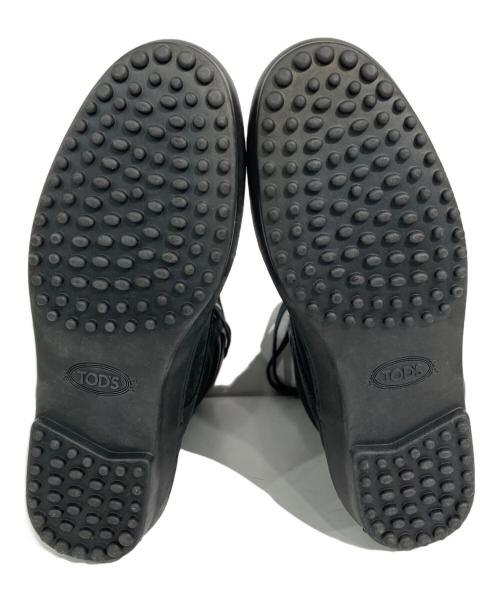 TOD'S（トッズ）TOD'S (トッズ) レースアップヌバックブーツ ブラック サイズ:36 1/2の古着・服飾アイテム