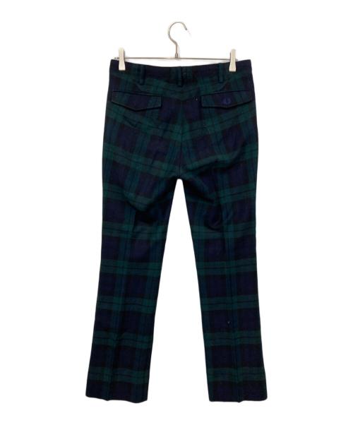 FRED PERRY（フレッドペリー）FRED PERRY (フレッドペリー) ブラックウォッチチェックパンツ グリーン×ネイビー サイズ:Sの古着・服飾アイテム