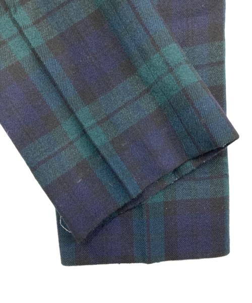 FRED PERRY（フレッドペリー）FRED PERRY (フレッドペリー) ブラックウォッチチェックパンツ グリーン×ネイビー サイズ:Sの古着・服飾アイテム
