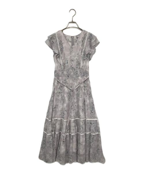 JUSGLITTY（ジャスグリッティー）JUSGLITTY (ジャスグリッティー) ブーケプリントワンピース ライトピンク サイズ:Sの古着・服飾アイテム