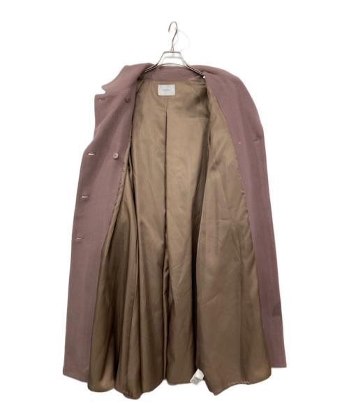 COHINA（コヒナ）COHINA (コヒナ) セミダブルバックフレアウールコート ピンク サイズ:reguiarの古着・服飾アイテム