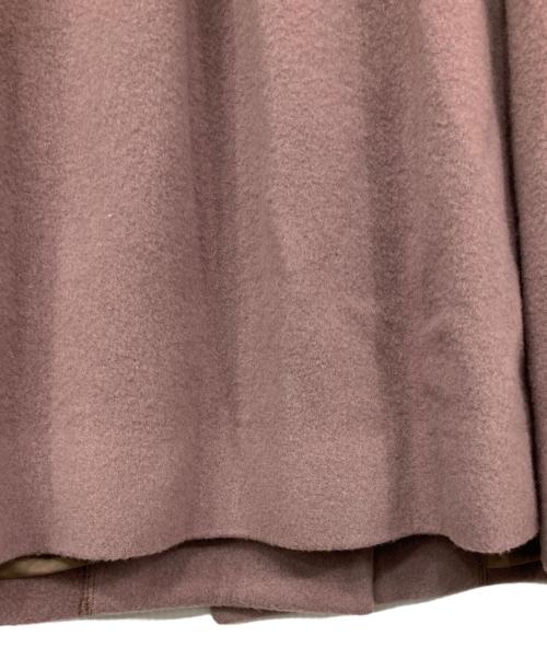 COHINA（コヒナ）COHINA (コヒナ) セミダブルバックフレアウールコート ピンク サイズ:reguiarの古着・服飾アイテム