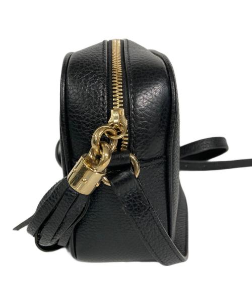 GUCCI（グッチ）GUCCI (グッチ) ソーホー レザー スモール タッセルディスコバッグ ブラックの古着・服飾アイテム