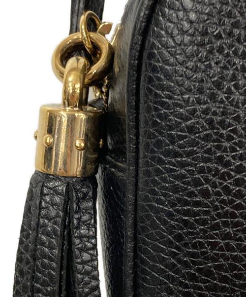 GUCCI（グッチ）GUCCI (グッチ) ソーホー レザー スモール タッセルディスコバッグ ブラックの古着・服飾アイテム