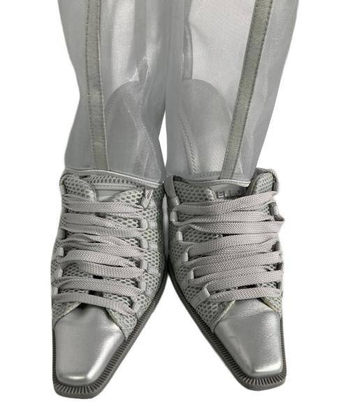 YELLO（イエロ）YELLO (イエロ) IO MESH BOOTS グレー サイズ:Lの古着・服飾アイテム
