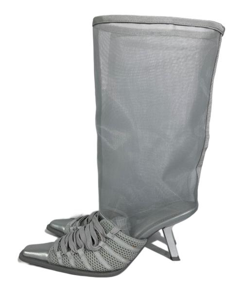 YELLO（イエロ）YELLO (イエロ) IO MESH BOOTS グレー サイズ:Lの古着・服飾アイテム