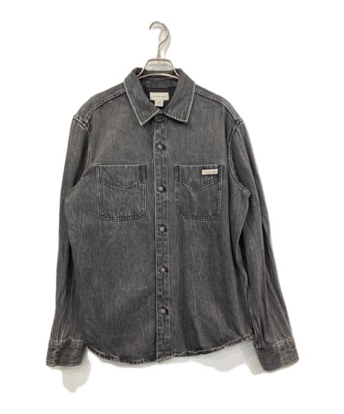 Calvin Klein（カルバンクライン）Calvin Klein (カルバンクライン) デニムシャツ グレー サイズ:XSの古着・服飾アイテム