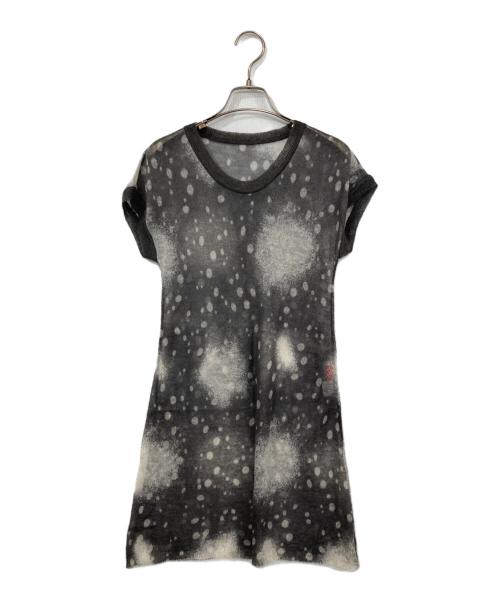 HaaT（ハート）Haat (ハート) ノースリーブモヘアニットワンピース グレー サイズ:2の古着・服飾アイテム