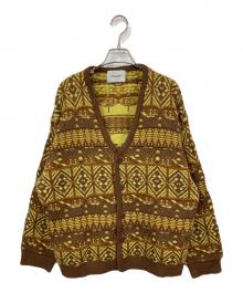 IROQUOIS（イロコイ）の古着「7GG COOGI TUCK KNIT CD」｜イエロー