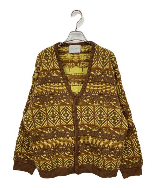 IROQUOIS（イロコイ）IROQUOIS (イロコイ) 7GG COOGI TUCK KNIT CD イエロー サイズ:2の古着・服飾アイテム