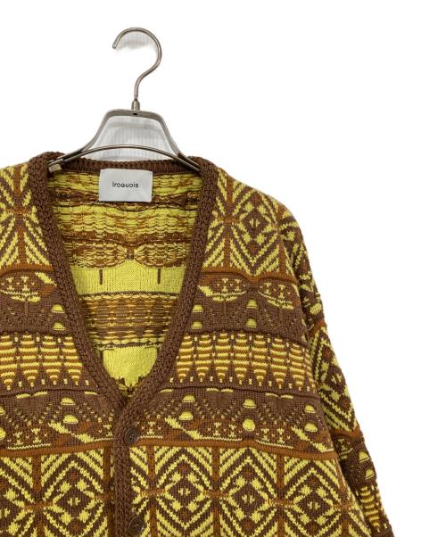 IROQUOIS（イロコイ）IROQUOIS (イロコイ) 7GG COOGI TUCK KNIT CD イエロー サイズ:2の古着・服飾アイテム