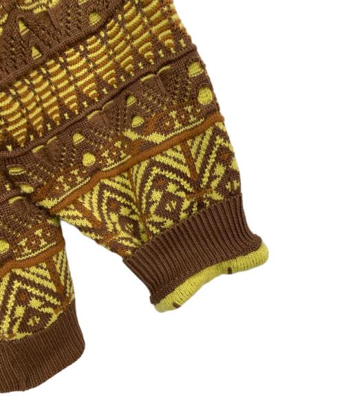 IROQUOIS（イロコイ）IROQUOIS (イロコイ) 7GG COOGI TUCK KNIT CD イエロー サイズ:2の古着・服飾アイテム