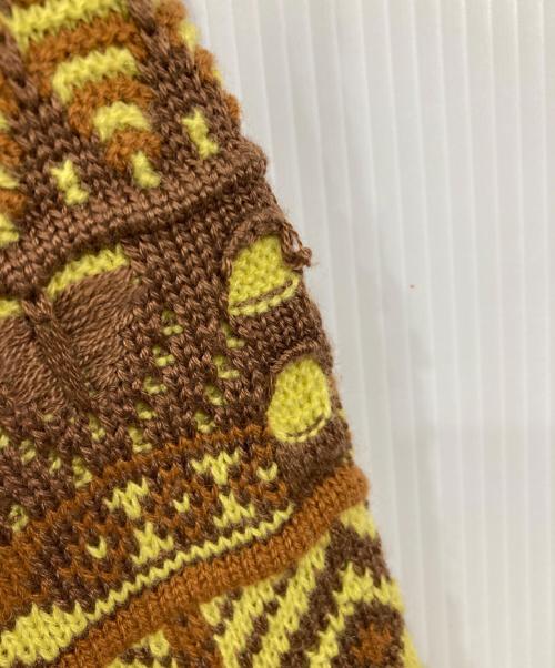 IROQUOIS（イロコイ）IROQUOIS (イロコイ) 7GG COOGI TUCK KNIT CD イエロー サイズ:2の古着・服飾アイテム