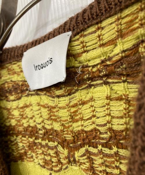 IROQUOIS（イロコイ）IROQUOIS (イロコイ) 7GG COOGI TUCK KNIT CD イエロー サイズ:2の古着・服飾アイテム