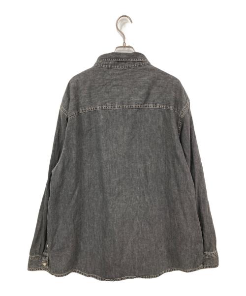 Calvin Klein（カルバンクライン）Calvin Klein (カルバンクライン) デニムシャツ グレー サイズ:L/Gの古着・服飾アイテム