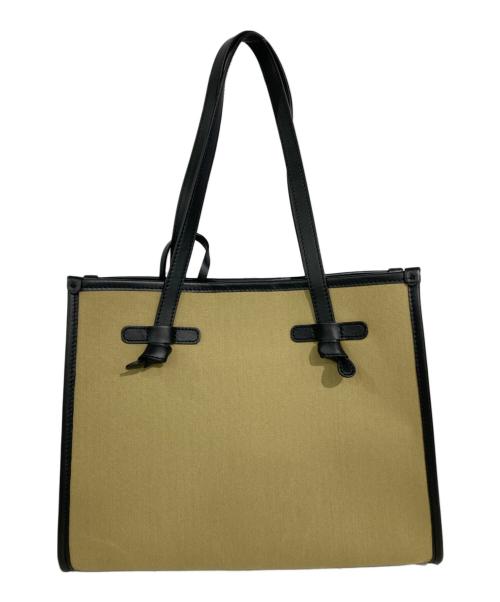 GIANNI CHIARINI（ジャンニ キアリーニ）GIANNI CHIARINI (ジャンニ キアリーニ) ミニポーチ付トートバッグ ベージュ×ブラックの古着・服飾アイテム