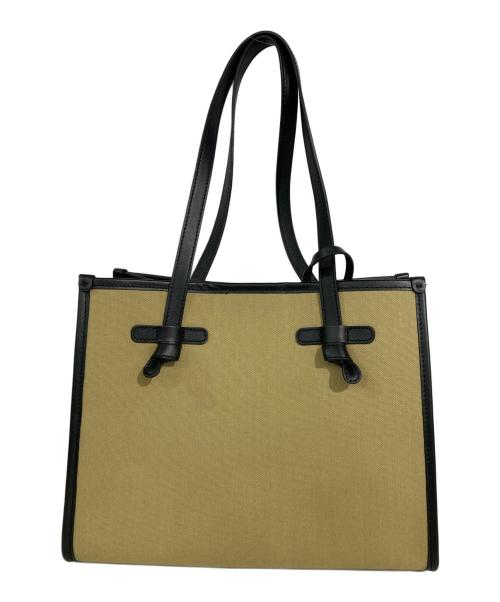 GIANNI CHIARINI（ジャンニ キアリーニ）GIANNI CHIARINI (ジャンニ キアリーニ) ミニポーチ付トートバッグ ベージュ×ブラックの古着・服飾アイテム