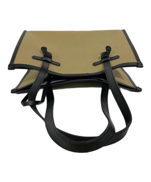 GIANNI CHIARINI（ジャンニ キアリーニ）GIANNI CHIARINI (ジャンニ キアリーニ) ミニポーチ付トートバッグ ベージュ×ブラックの古着・服飾アイテム