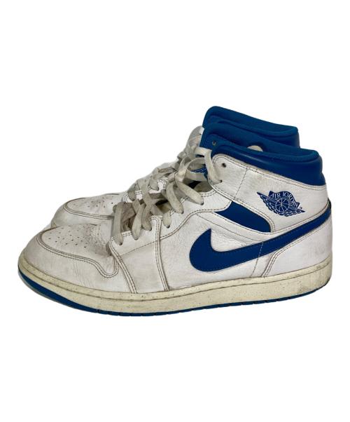 NIKE（ナイキ）NIKE (ナイキ) Air Jordan 1 Mid SE ホワイト×ブルー サイズ:31.0の古着・服飾アイテム