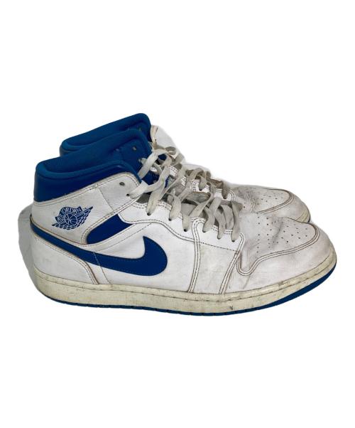 NIKE（ナイキ）NIKE (ナイキ) Air Jordan 1 Mid SE ホワイト×ブルー サイズ:31.0の古着・服飾アイテム