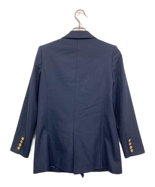allureville（アルアバイル）allureville (アルアバイル) ウールライクPEダブルジャケット ネイビー サイズ:2の古着・服飾アイテム