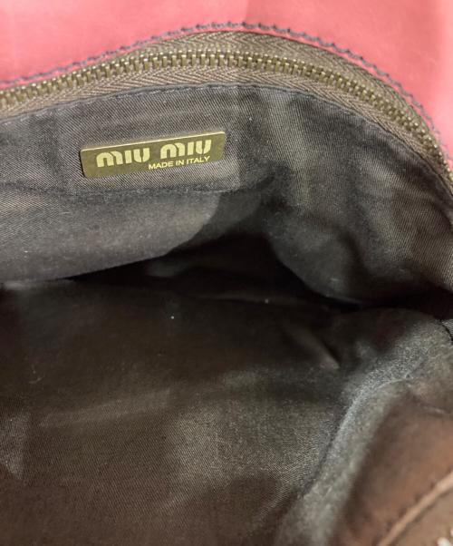 MIU MIU（ミュウミュウ）MIU MIU (ミュウミュウ) ターンロックハンドバッグ ピンクの古着・服飾アイテム