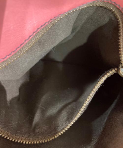 MIU MIU（ミュウミュウ）MIU MIU (ミュウミュウ) ターンロックハンドバッグ ピンクの古着・服飾アイテム