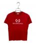 BALENCIAGA（バレンシアガ）の古着「BBプリントTシャツ」｜レッド