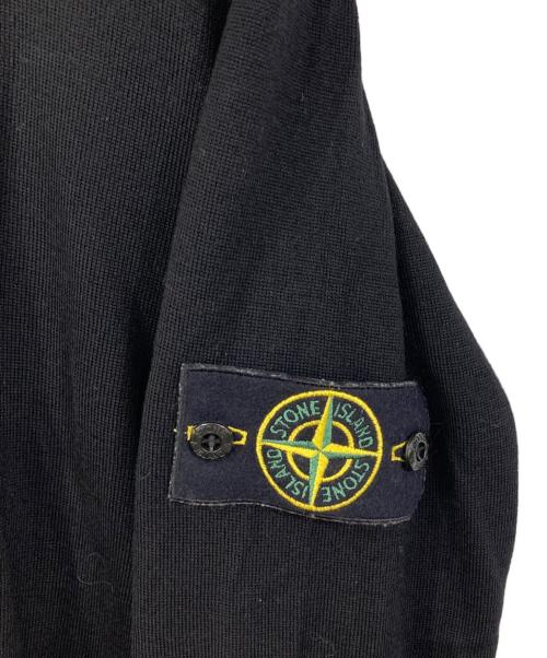 STONE ISLAND（ストーンアイランド）STONE ISLAND (ストーンアイランド) ワッペン付クルーネックニット ブラック サイズ:Sの古着・服飾アイテム