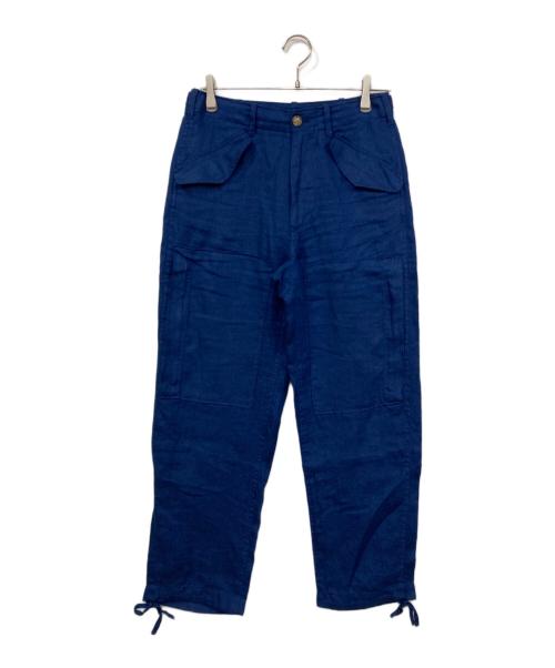 POLO RALPH LAUREN（ポロ・ラルフローレン）POLO RALPH LAUREN (ポロ・ラルフローレン) リネンパンツ ブルー サイズ:2の古着・服飾アイテム