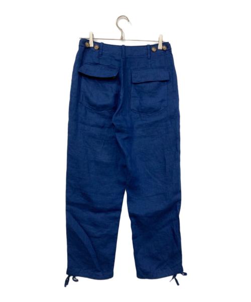 POLO RALPH LAUREN（ポロ・ラルフローレン）POLO RALPH LAUREN (ポロ・ラルフローレン) リネンパンツ ブルー サイズ:2の古着・服飾アイテム