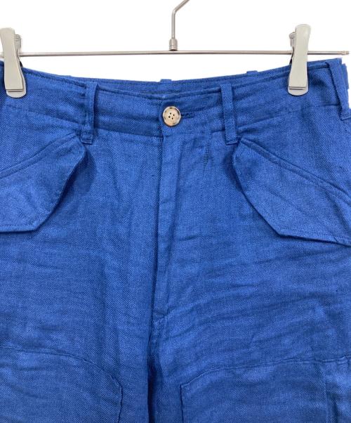 POLO RALPH LAUREN（ポロ・ラルフローレン）POLO RALPH LAUREN (ポロ・ラルフローレン) リネンパンツ ブルー サイズ:2の古着・服飾アイテム