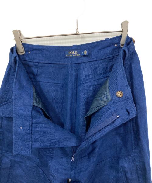 POLO RALPH LAUREN（ポロ・ラルフローレン）POLO RALPH LAUREN (ポロ・ラルフローレン) リネンパンツ ブルー サイズ:2の古着・服飾アイテム