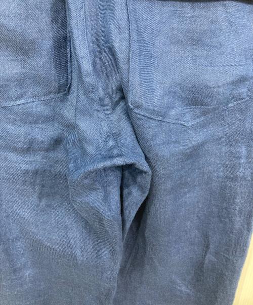 POLO RALPH LAUREN（ポロ・ラルフローレン）POLO RALPH LAUREN (ポロ・ラルフローレン) リネンパンツ ブルー サイズ:2の古着・服飾アイテム