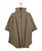 me ISSEY MIYAKEミーイッセイ ミヤケ）の古着「ショートスリーブ チュニック」｜ベージュ