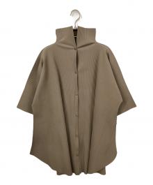 me ISSEY MIYAKE（ミーイッセイ ミヤケ）の古着「ショートスリーブ チュニック」｜ベージュ
