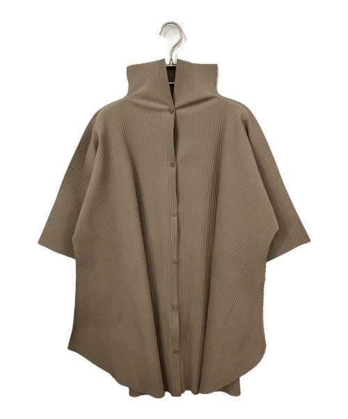 me ISSEY MIYAKE（ミーイッセイ ミヤケ）me ISSEY MIYAKE (ミーイッセイ ミヤケ) ショートスリーブ チュニック ベージュ サイズ:表記無しの古着・服飾アイテム