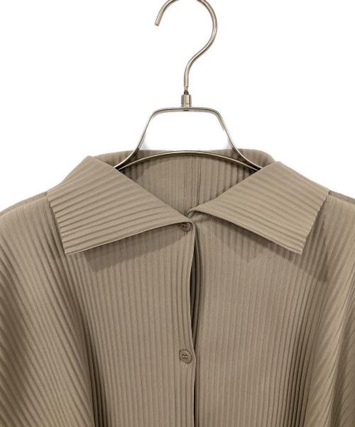 me ISSEY MIYAKE（ミーイッセイ ミヤケ）me ISSEY MIYAKE (ミーイッセイ ミヤケ) ショートスリーブ チュニック ベージュ サイズ:表記無しの古着・服飾アイテム
