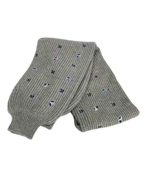 Knuth Marf（クヌースマーフ）knuth marf (クヌースマーフ) K motif muffler グレー サイズ:表記なしの古着・服飾アイテム