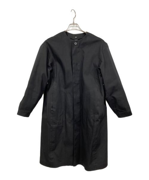 MACKINTOSH（マッキントッシュ）MACKINTOSH (マッキントッシュ) HYKE (ハイク) ゴム引きノーカラー中綿ライナーコート ブラック サイズ:1の古着・服飾アイテム