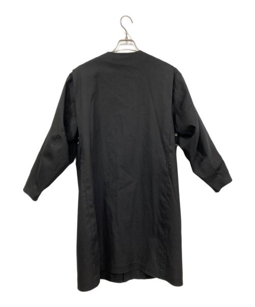 MACKINTOSH（マッキントッシュ）MACKINTOSH (マッキントッシュ) HYKE (ハイク) ゴム引きノーカラー中綿ライナーコート ブラック サイズ:1の古着・服飾アイテム